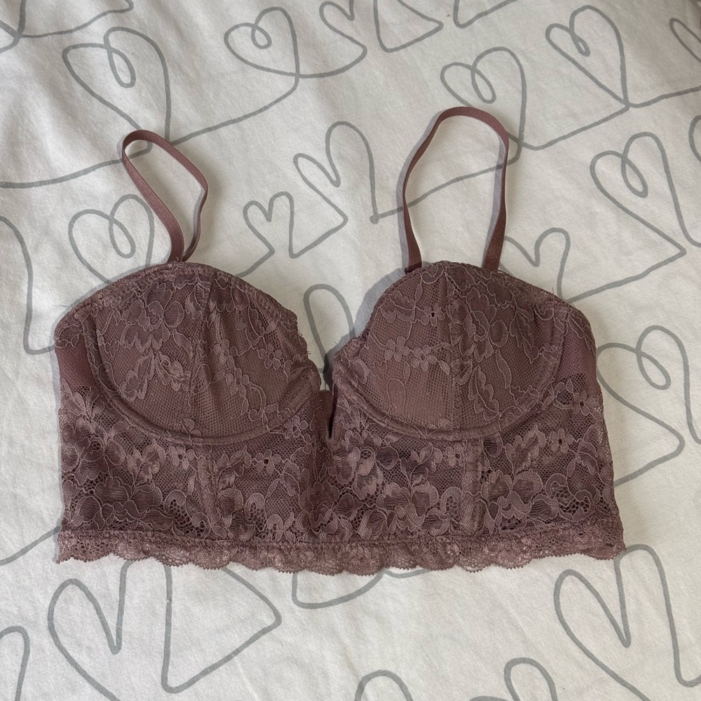 Lace Corset in Dusty Pink